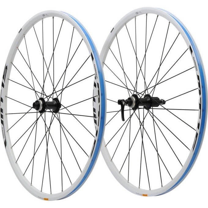 Комплект колес SHIMANO MT15A, ПЕРЕДН. И ЗАДН, 29', C.LOCK, QR, ЦВ. БЕЛЫЙ EWHMT15AFR9QC